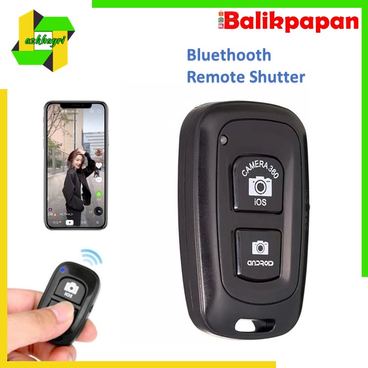 BLUETOOTH REMOTE SHUTTER Tomsis Selfie Kamera Handphone Android Iphone iOS