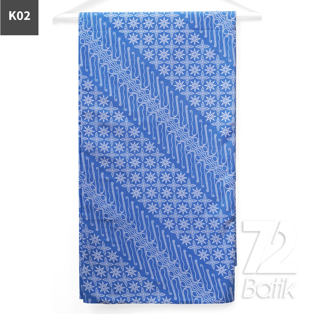 KAIN BATIK PREMIUM Bahan Katun Motif Burung Kawung Parang Warna Biru Muda 722622 CAP 72IL Jarik Jarit Samping Kebat Panjang Batik Katun Modern Premium Bahan Seragam Batik Pernikahan Kantor Keluarga Murah Kamen Jadi Batik Bali Lembaran