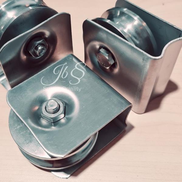 Roda pintu pagar stainless 3" inch