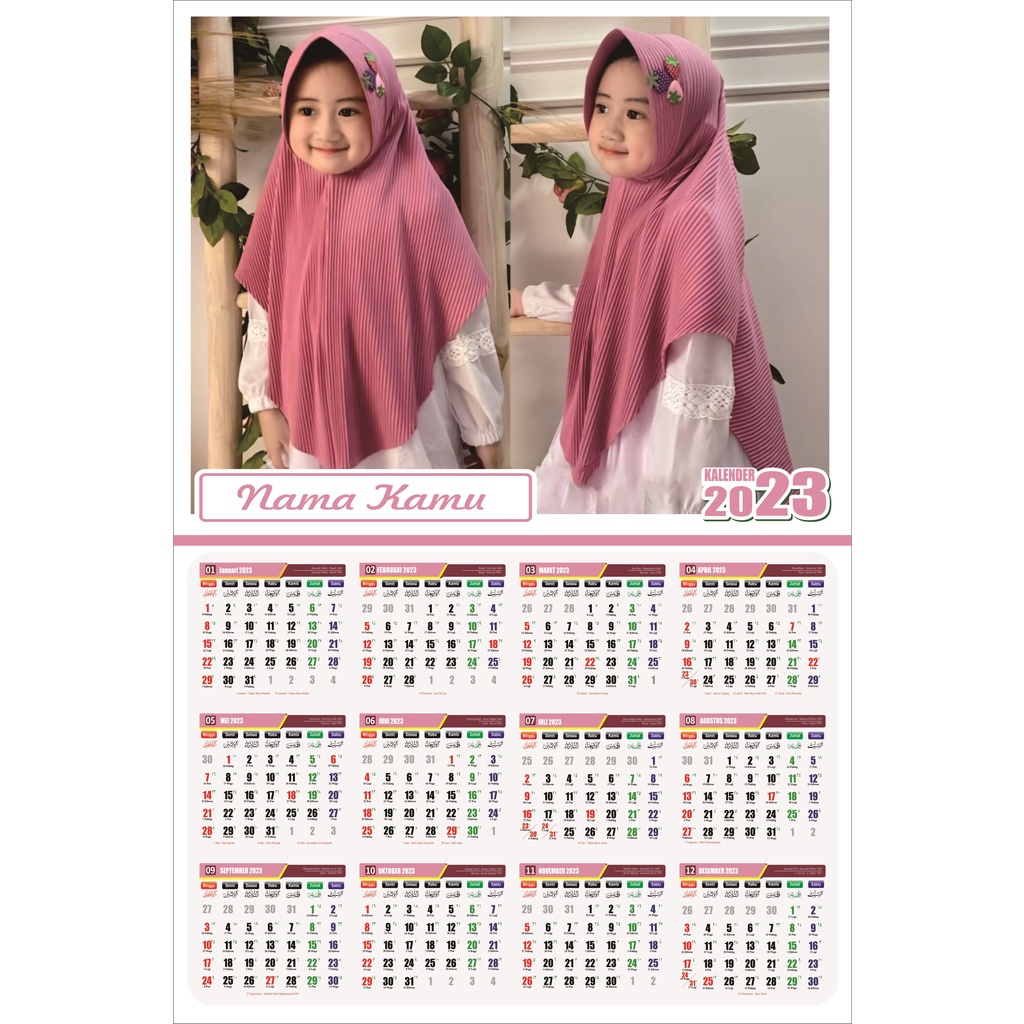 KALENDER CUSTOM BISA SATUAN