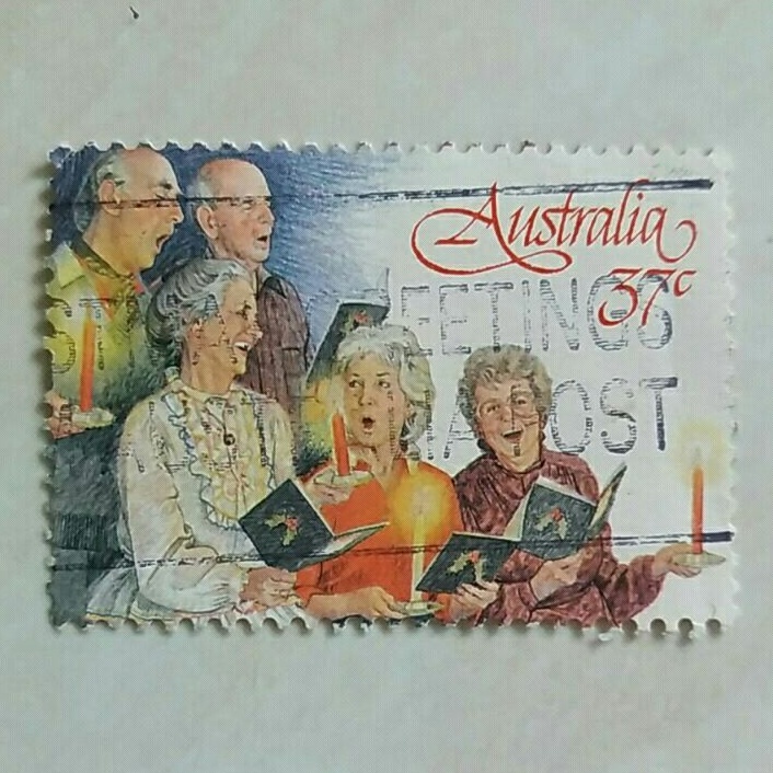 

(AD) Perangko Australia Christmas 1987 - Christmas Singing - Choir 37c Used