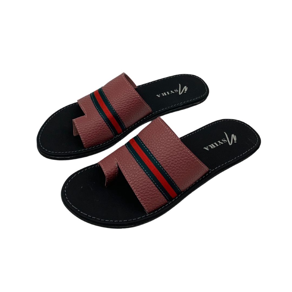Insyira - Sandal Wanita Jepit Selop / Sandal Papirut Wanita Non Slip Alas Hitam / Sandal Wanita Japit Jempol