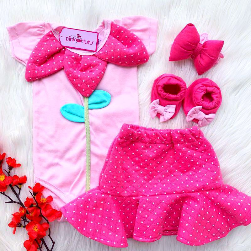 SETELAN BAJU JUMPER BAYI PEREMPUAN 0-18 BULAN+BANDO+SEPATU / SET JUMPER ROK TUTU FREE BANDO SUNFLOWER / SETELAN BAJU BAYI CEWEK LUCU / SETELAN JUMPER ROK BUNGA MATAHARI SUNFLOWER