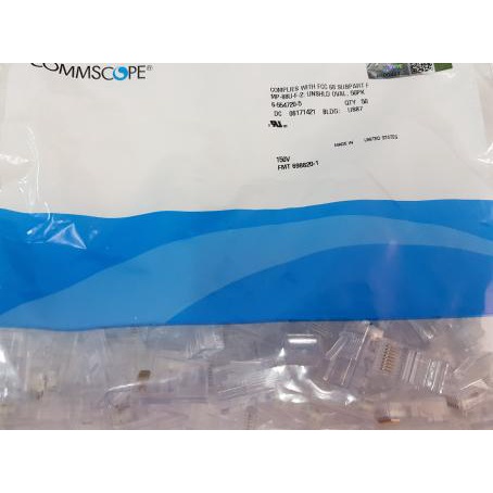 ORIGINAL Konektor AMP Rj45 Cat5e 50pcs / Connector AMP RJ 45