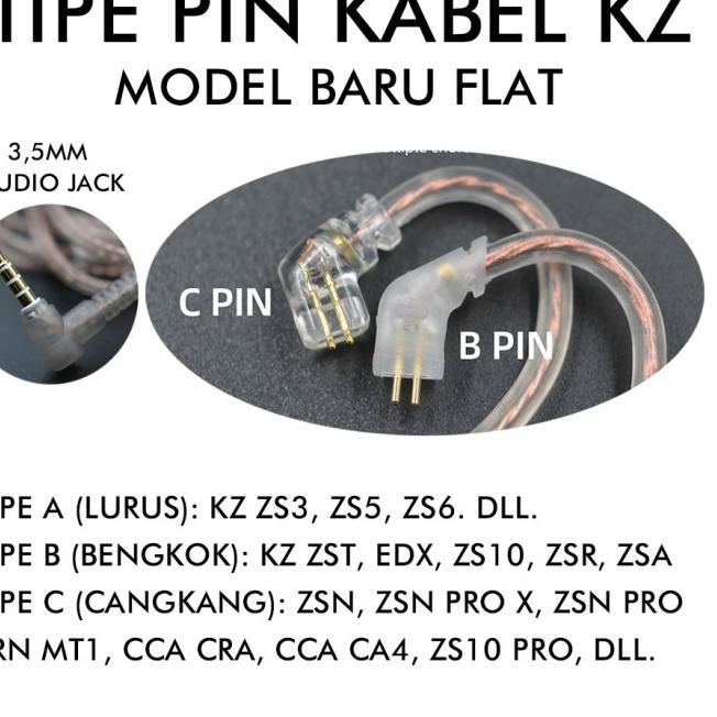 [ORIGINAL] Kabel KZ Cable KZ with Mic KZ ZSN PRO X Kabel KZ with Mic - Tipe C NEW