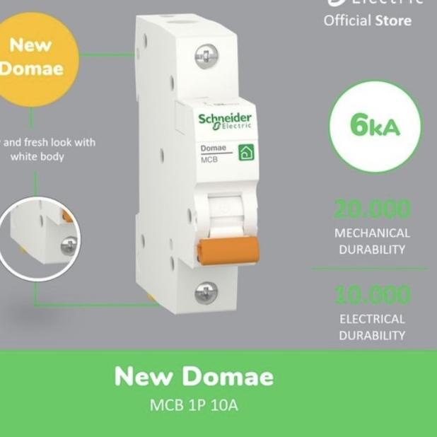 Schneider MCB 10Ampere / 10A 1Phase