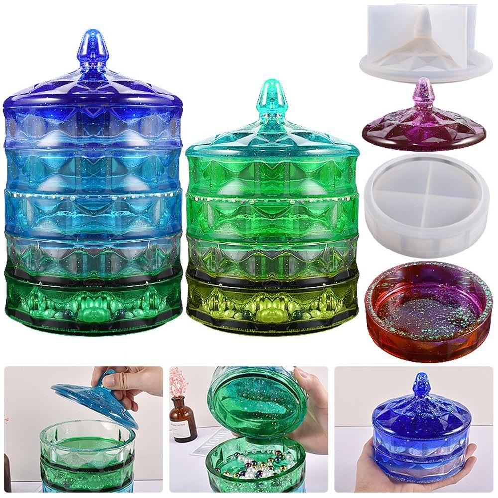 Kotak Penyimpanan Nanas Cetakan Silikon Ornamen Epoxy Resin Dekorasi Rumah Storage Jar Casting Mould