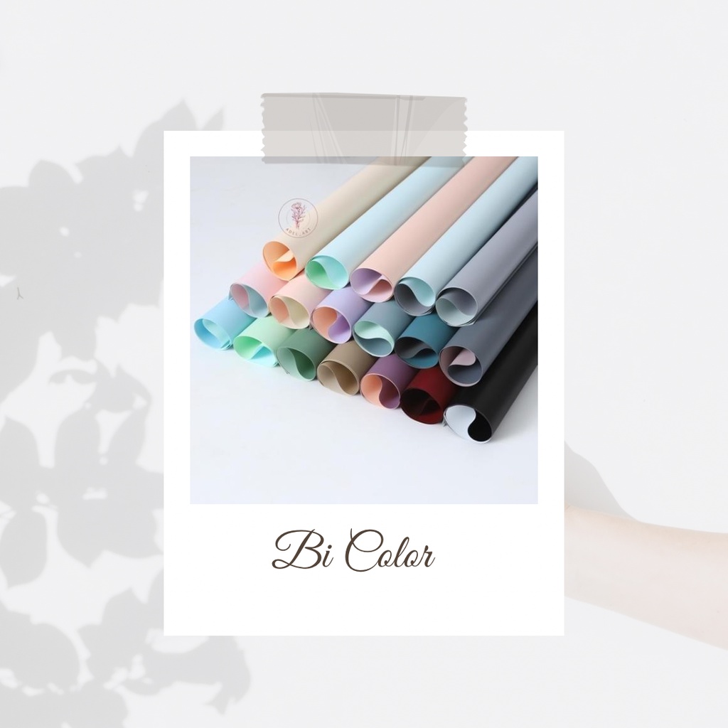 

[ECER PER LEMBAR] KERTAS BUNGA BICOLOR/WRAPPING PAPER/ WRAP BUNGA/FLOWER WRAP/PEMBUNGKUS KERTAS WATERPROOF