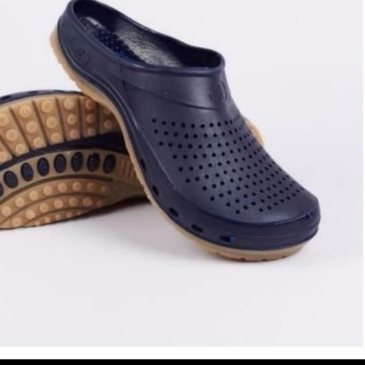SEPATU SANDAL PRIA AP CLOGS BOOTS SENDAL KARET SLOP 39~42 ORI MURAH - Cokelat, 40