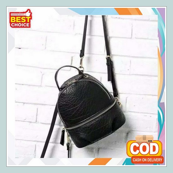 Tas Mini Wanita / Mini Bagpack / Ransel  Import Premium Quality Tas Ransel Import Ori Zr Croco Mini 