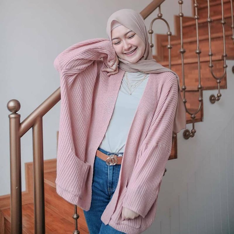 Outer Rajut Wanita lavela locy oversize