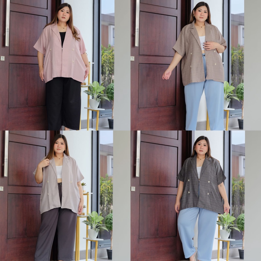 BIGWELL BLAZER ELSA PENDEK - BLAZER JUMBO BIGSIZE WANITA - BLAZER WANITA