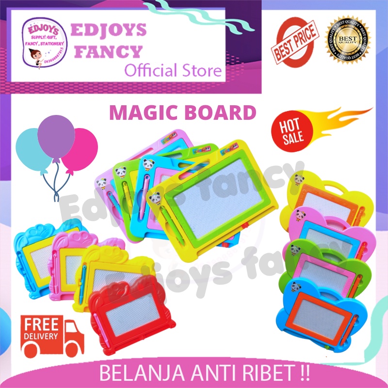 

Edjoys papan tulis Magic board magnetic anak unik aesthetic model kupu kupu 9811-2