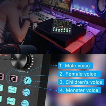 Sound Card V8S Mixer Bluetooth Audio Usb External - Sound Card V8s