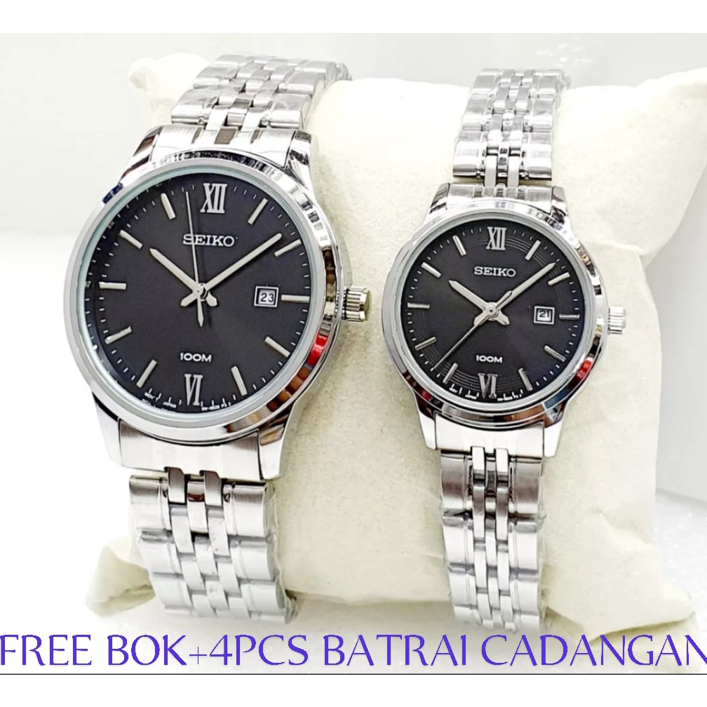 (COD) Jam Tangan Couple Pasangan | Jam Tangan Pria dan Wanita Sk 5 Rantai