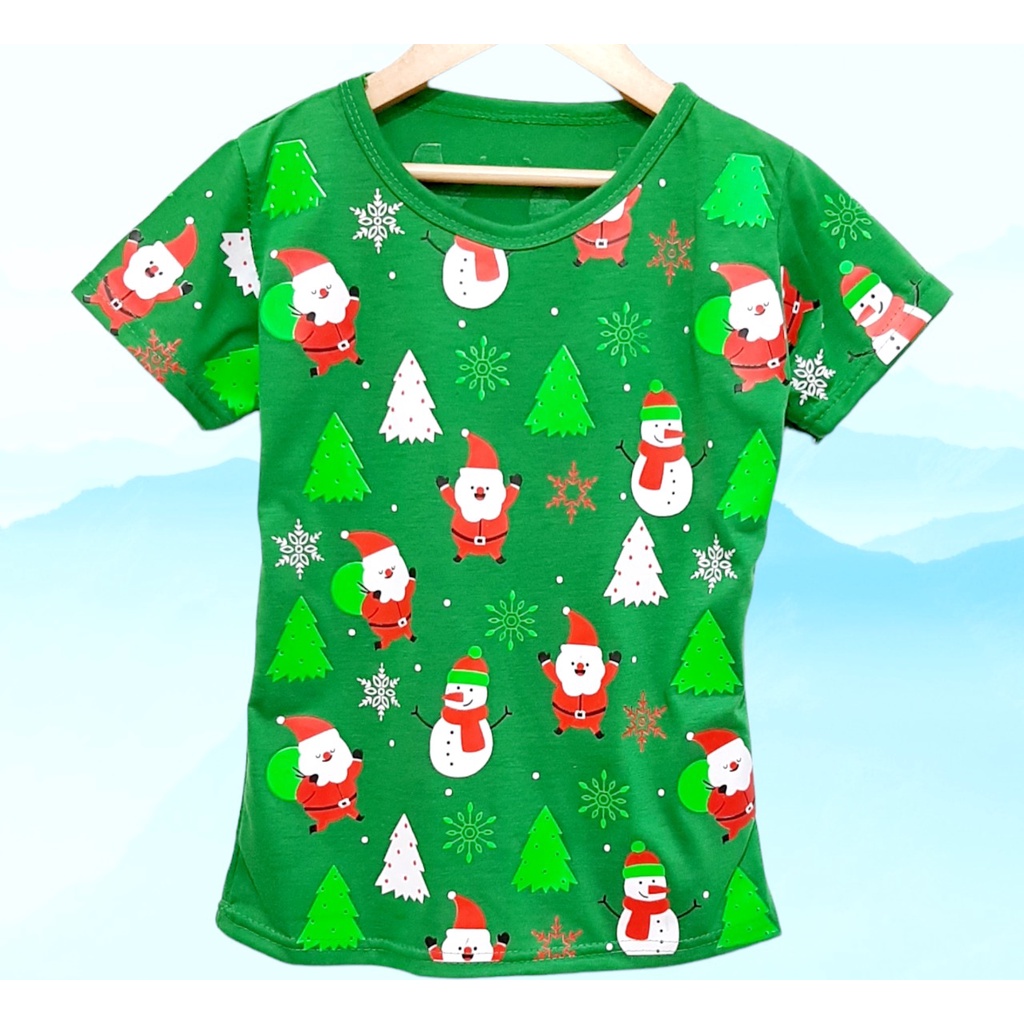 Kaos natal Merry Christmas anak perempuan atau laki laki bisa pake baju oblong anak rohani