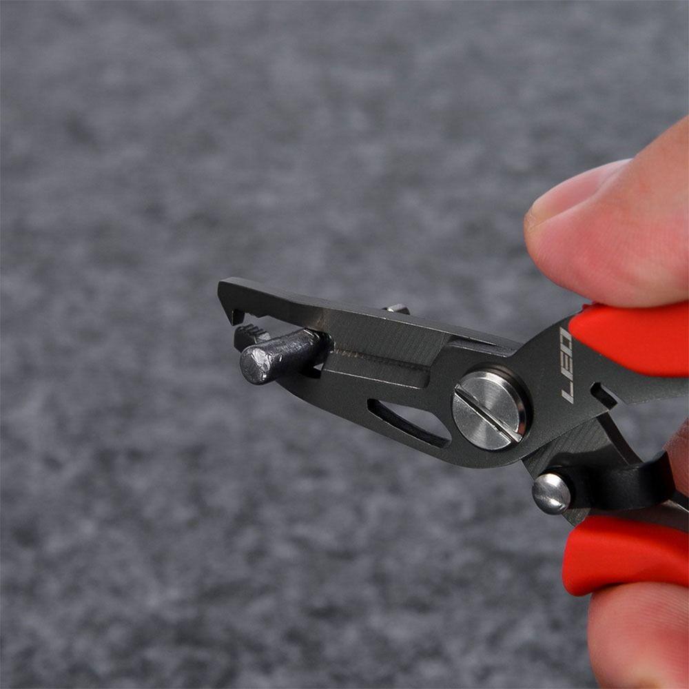 Lanfy Tang Pancing Portable Aksesoris Memancing Alat Pancing Split Ring Tang Pancing Cutter Hook Remover