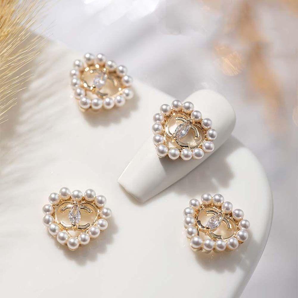 Mxbeauty Kartun Hiasan Kuku Fashion Nail Art Perhiasan Zirkon Hati Pesona Kuku Manikur Aksesoris