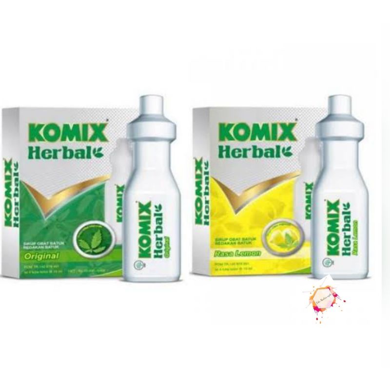 Komix herbal Syrup 15 ml isi 4 botol /Komix obat batuk herbal /Komix termurah