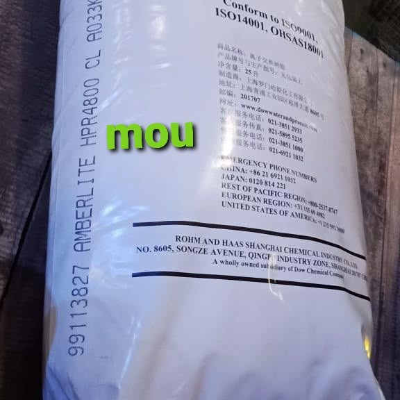 Resin anion AMBERLITE HPR 4800 / resin anion Dowex / dupont HRP4800