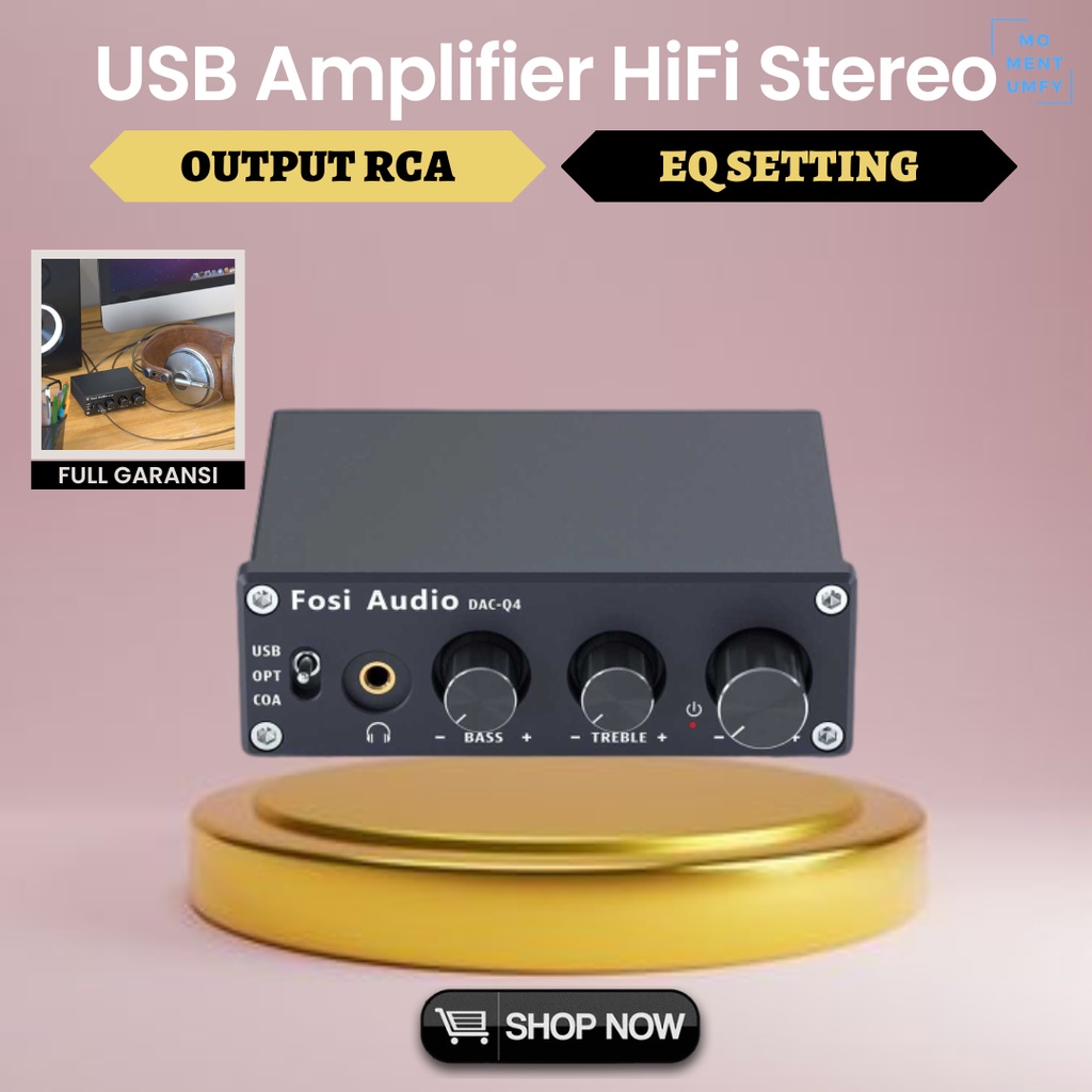 Fosi Audio Aksesoris Audio Mesin Modul Power Speaker HiFi Amplifier Mini Speaker Subwoofer Stereo Ga