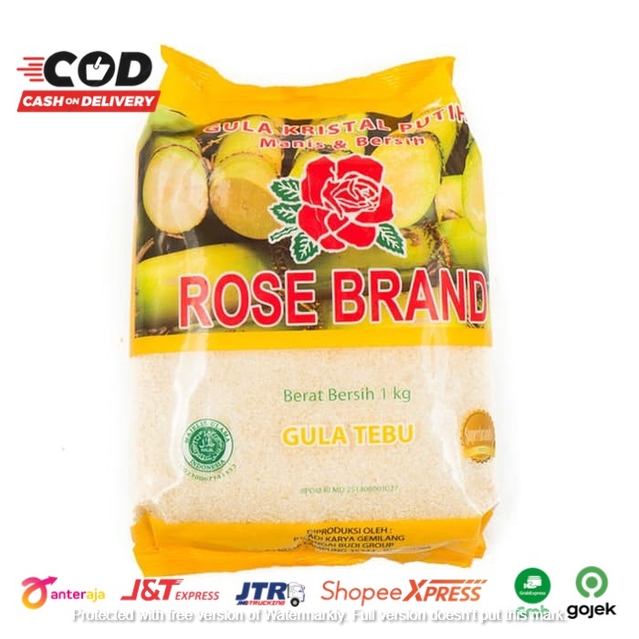 (JSO) Gula Pasir ROSE BRAND 1kg / Gula Tebu Asli / Gula Premium