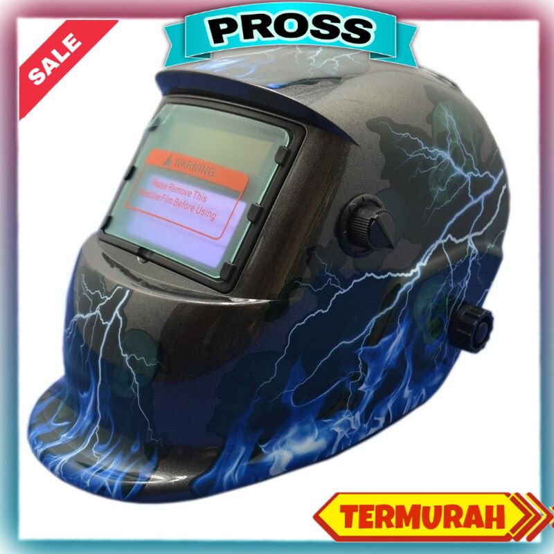 Helm Las Otomatis Auto Darkening Welding Helmet / Topeng Las / Hem Las