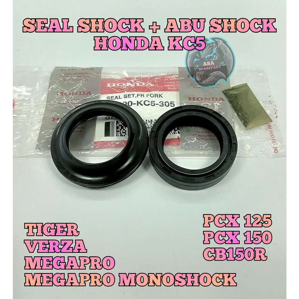 SEAL SHOCK + SIL ABU KC5 ASLI ORIGINAL MOTOR HONDA MEGAPRO PRIMUS , MEGA PRO HIU , MEGAPRO NEW MONOS