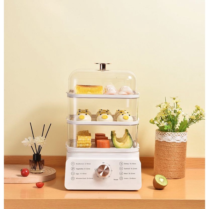 Food Steamer IL114A Idealife Mesin Pengkukus Makanan Steamer IL 114A 3 Layer Kukusan Bakpau Sayur