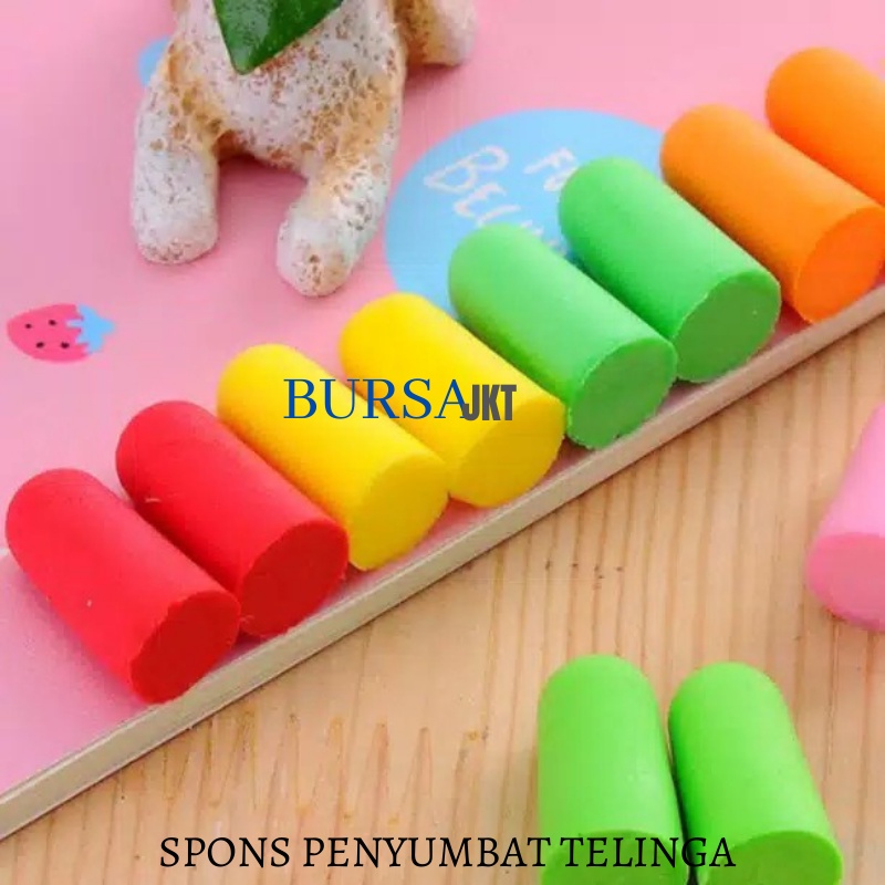 SPONS / BUSA PENYUMBAT TELINGA UNTUK PEREDAM SUARA SET ISI 2 PC