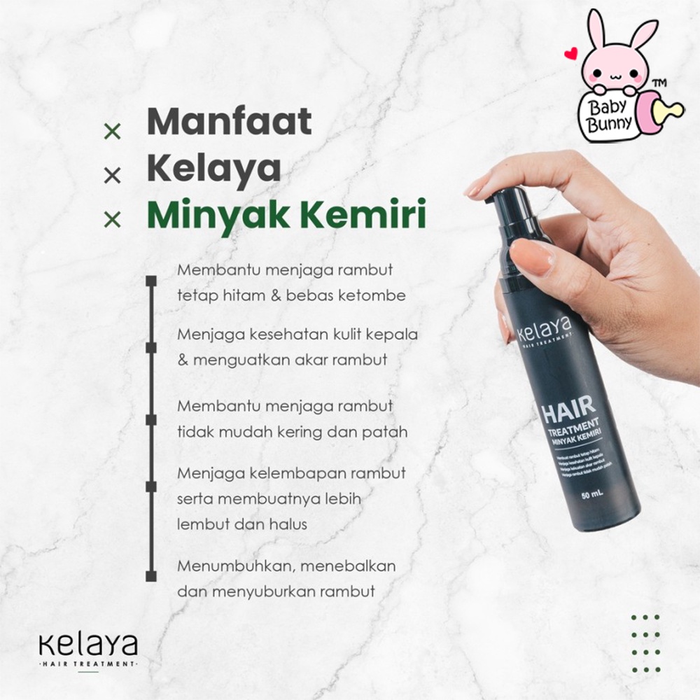 ❤ BELIA ❤ KELAYA Hair Treatment | Shampoo 250 ml | Minyak Kemiri 50 ml | Hair Serum 20ml | BPOM
