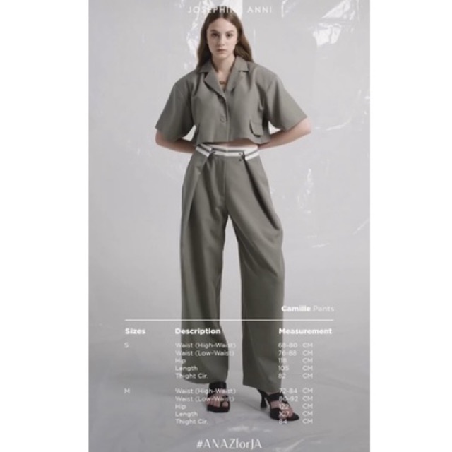Camille Pants in Olive size M by Josephine Anni x Anaztasia Siantar