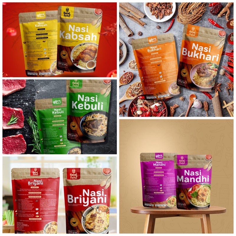 

Paket nasi arab dengan 5 varian