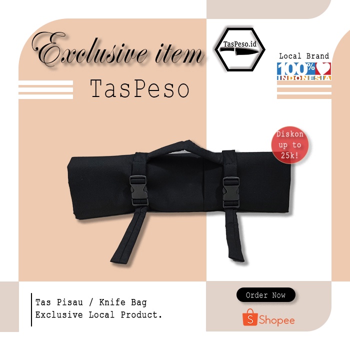 

Tas pisau jinjing Knife Bag Chef Bag merk taspeso