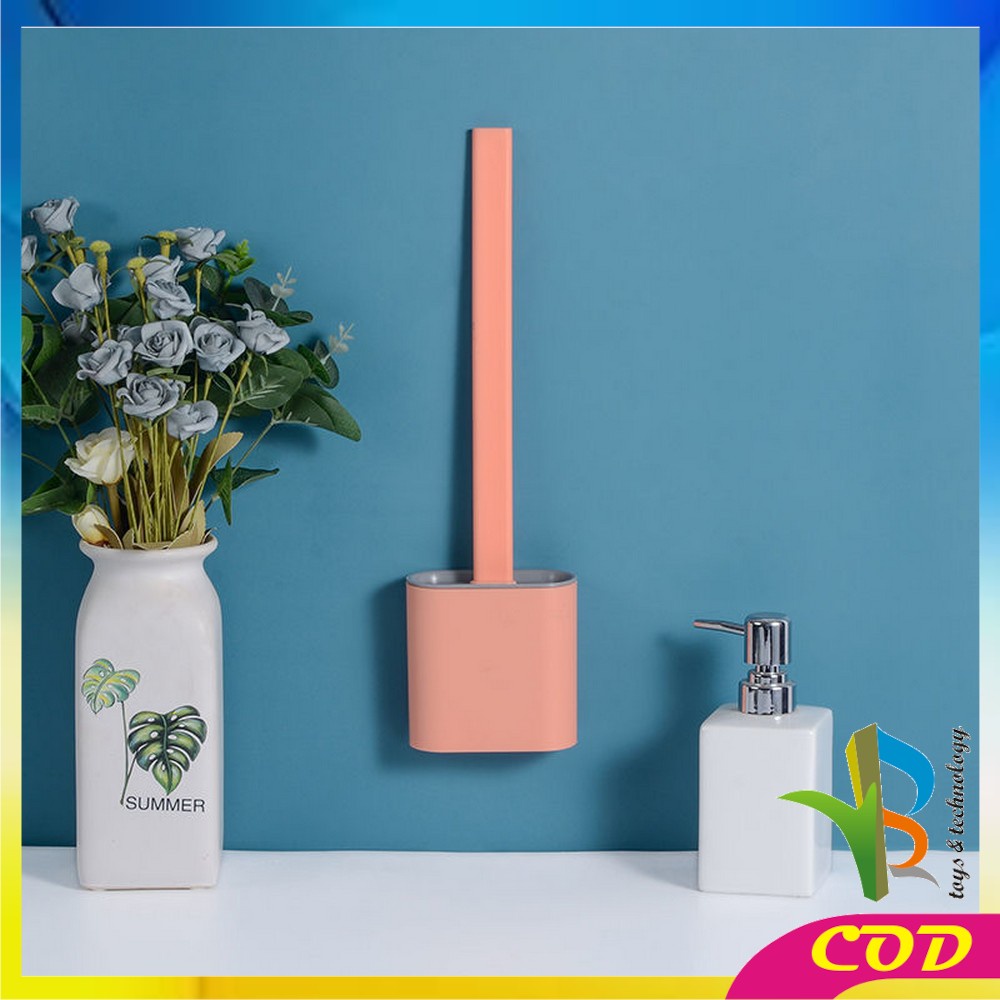 RB-C152 Sikat Toilet Brush Silikon Pembersih WC Unik Sikat Kamar Mandi Fleksibel dengan Tatakan