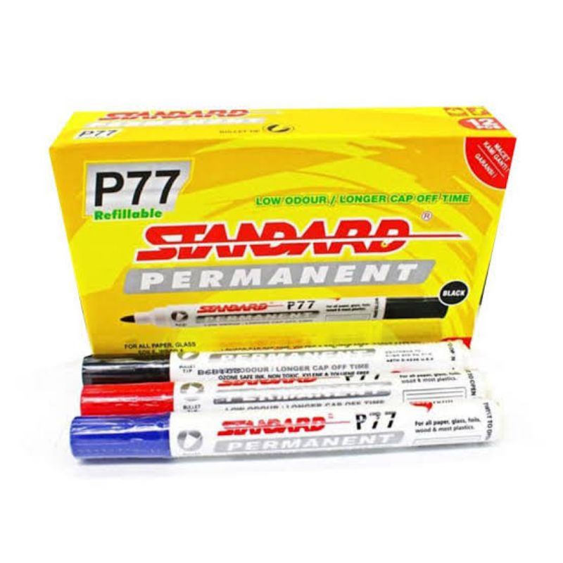 

Spidol Permanen P77 Standard Isi 12 Pcs