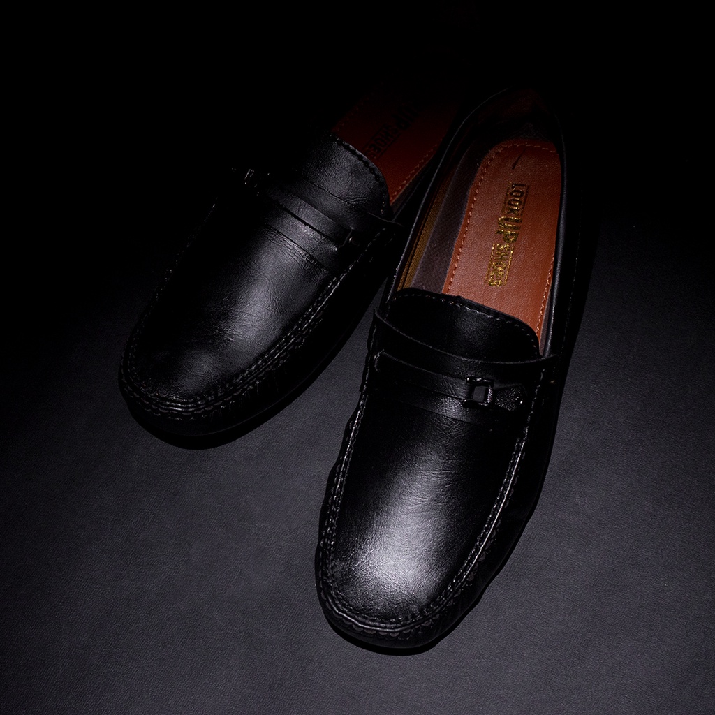 Sepatu Pantofel Pria Kerja Formal Dinas Anti Slip Loafers Loafer Casual Hitam Coklat Kasual Kantor Cowok Original Premium