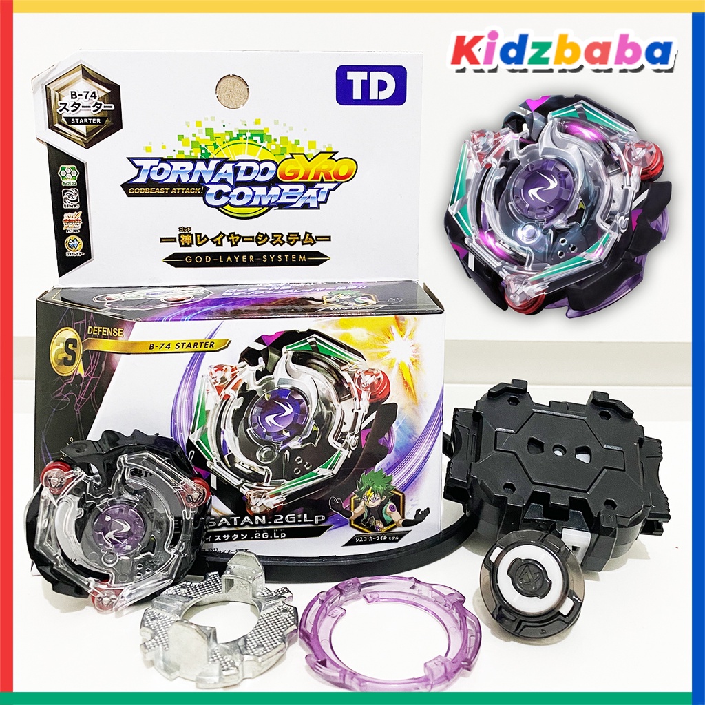 Gasing Beyblade Burst KREIS SATAN B-74 (Tornado Gyro Combat) Defense