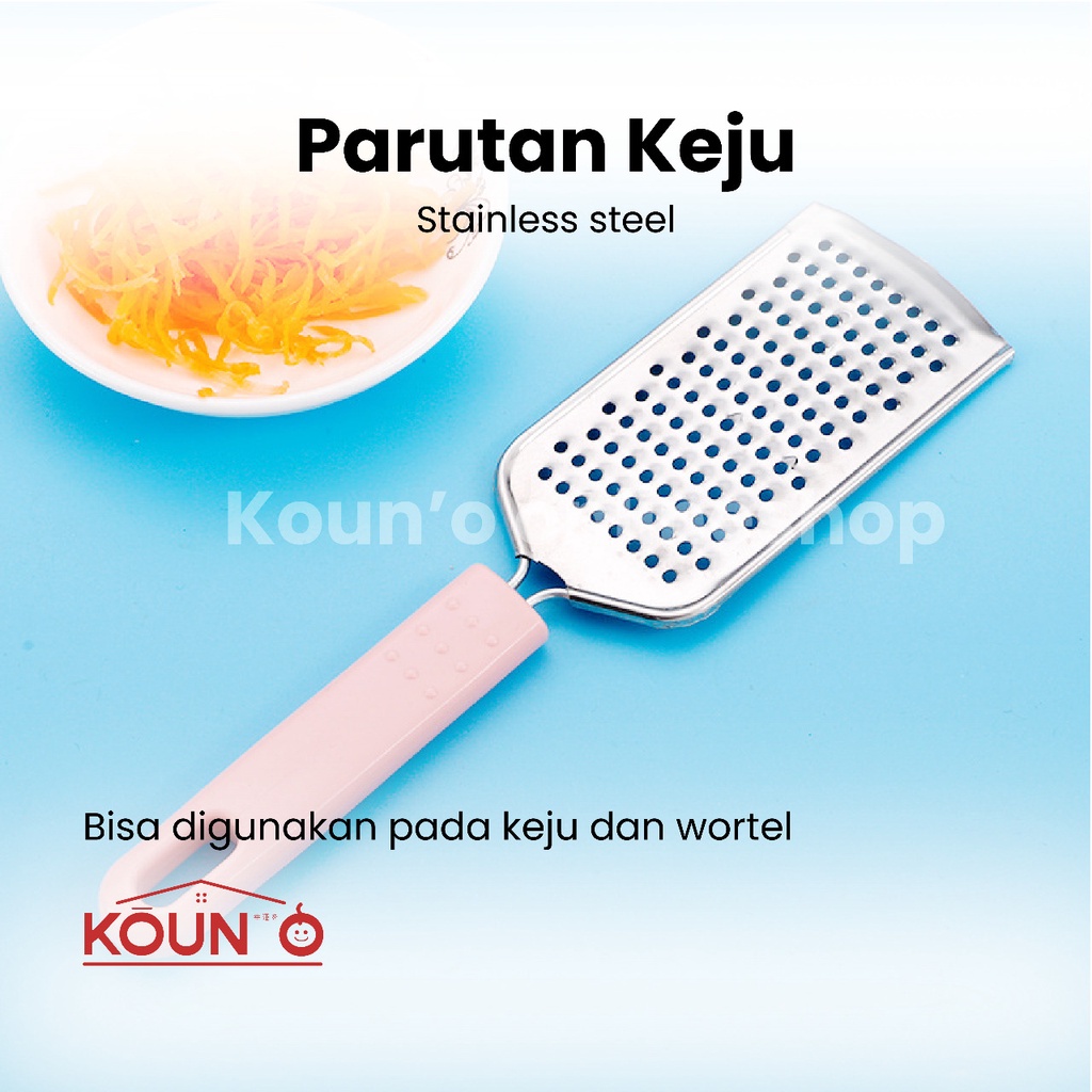 Parutan Keju Wortel Coklat Batangan Kentang Mustofa Serbaguna Multifungsi Stainless Steel Serutan Sayur Grated Cheese