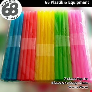 ュ Sedotan Plastik Pop Ice ㅥ