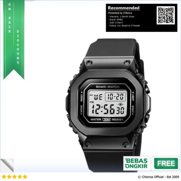 Jual SKMEI Jam Tangan Sport Digital Wanita - 1796 - Hitam SKMEI Berkualitas