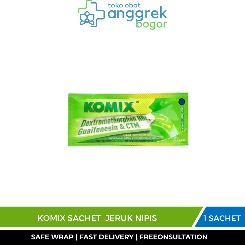 KOMIX SACHET JERUK NIPIS/OBAT BATUK BERDAHAK
