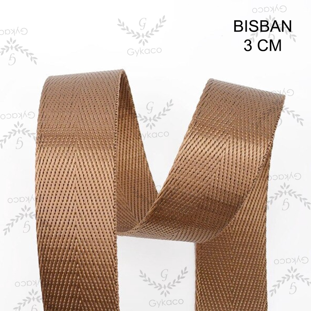 Tali Bisban / Webbing Nylon 3 cm (HALUS - IMPORT) - Aksesoris Tas &amp; Dompet Wanita Fashion