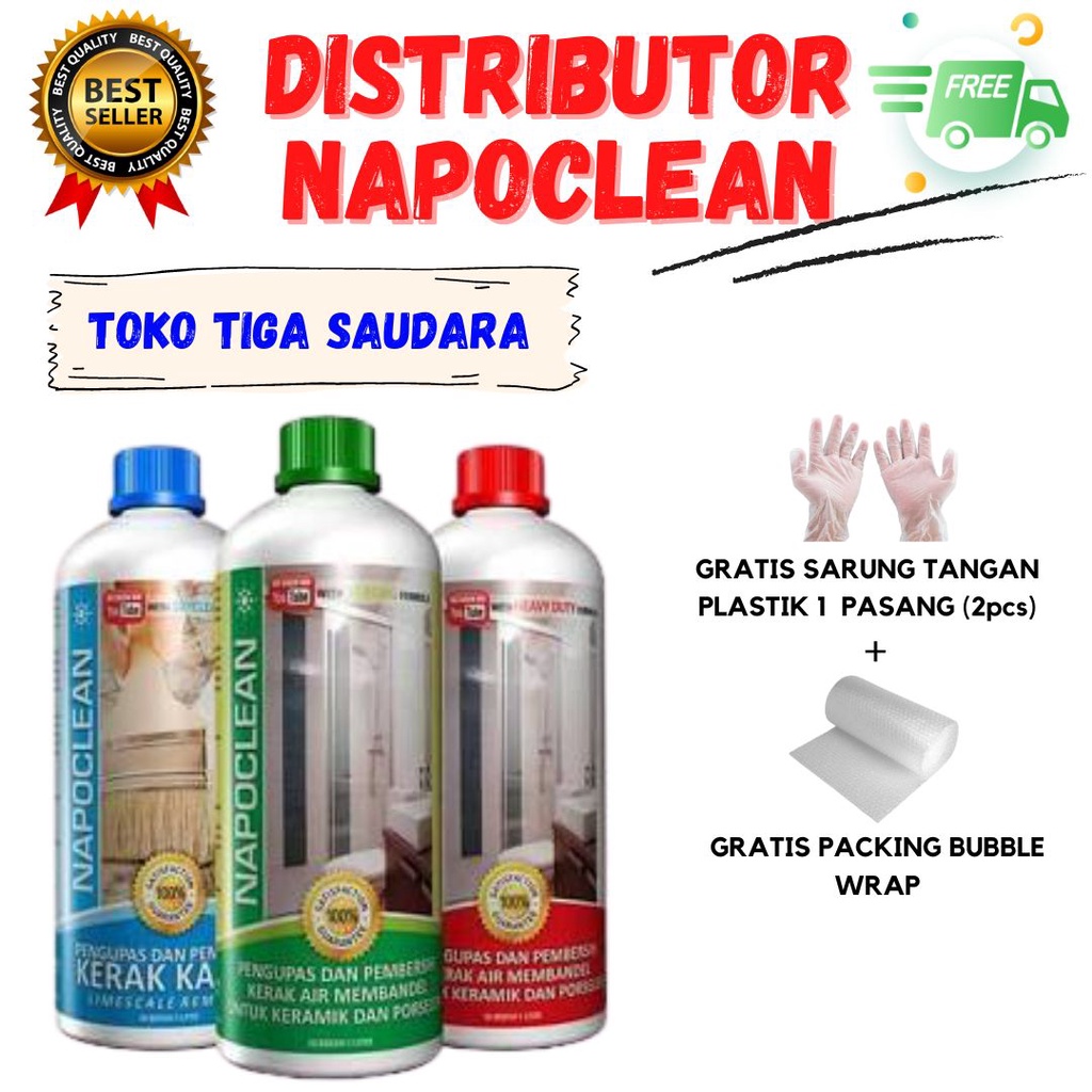 Napoclean 1 Liter Pembersih Pembersih Keramik Napoclean 1 Liter