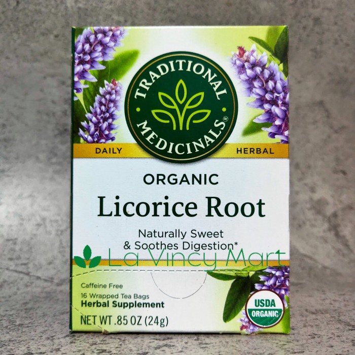 

TRADITIONAL MEDICINALS ORGANIC LICORICE ROOT, 16 TEA BAGS