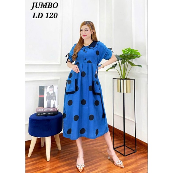 Daster Rayon Jumbo Cewek Kekinian Terbaru Busui Kancing Depan Lengan Pendek