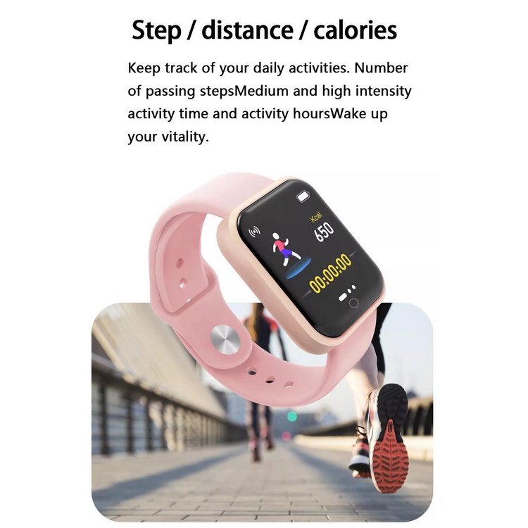 SKMEI Smartwatch Sport Fitness Tracker Heart Rate - D20L - Black