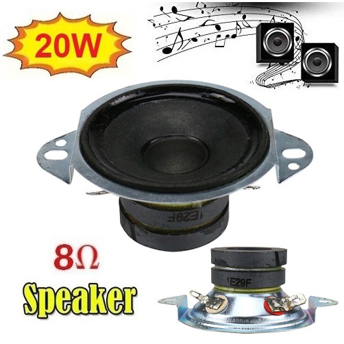 Speaker Mini HI-FI 8 Ohm 20W 1.5" Inch Audio High Speaker Tweeter 8R Bulat Kuping 1.5inch 20 Watt