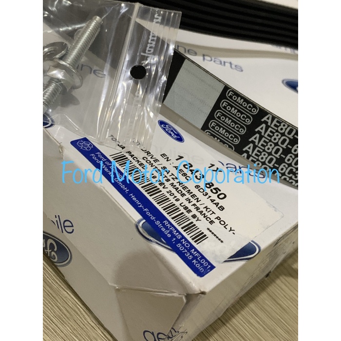 Fan belt vbelt tali kipas Ford fiesta original 1000%