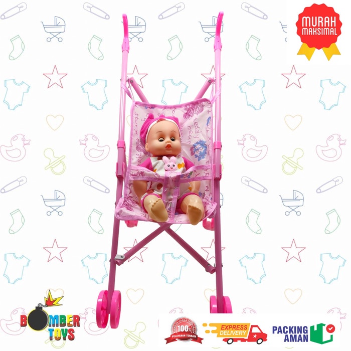 MAINAN DORONGAN BAYI BONEKA STOLLER BAYI 033